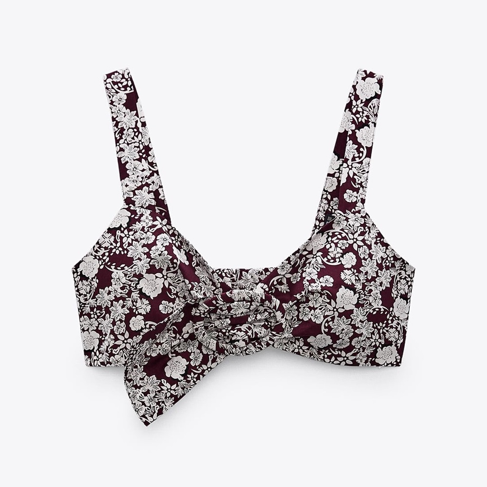 Zara buckle crop top